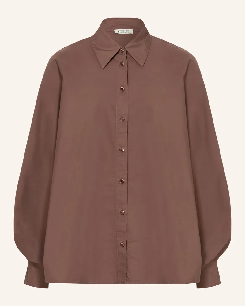 SoSUE Oversized-Hemdbluse ANTONIA Braun
