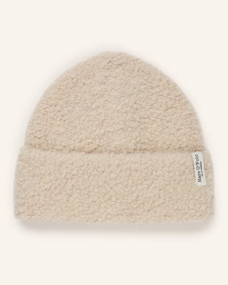 Marc O'Polo Teddyfell-Mütze beige Beige