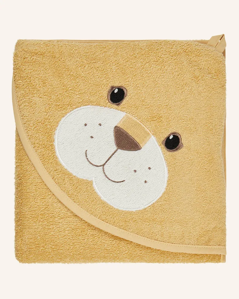 Sterntaler Kapuzenbadetuch 100X100 Cm Löwe Leo gelb Gelb