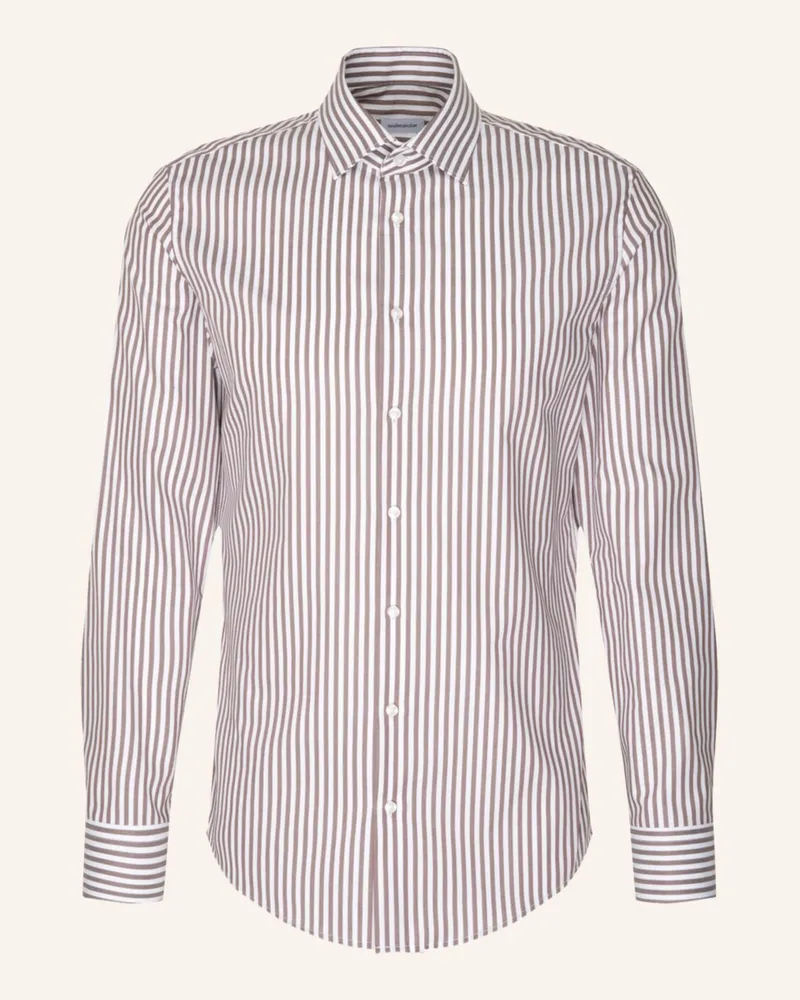 Seidensticker Business Hemd Shaped Fit Braun