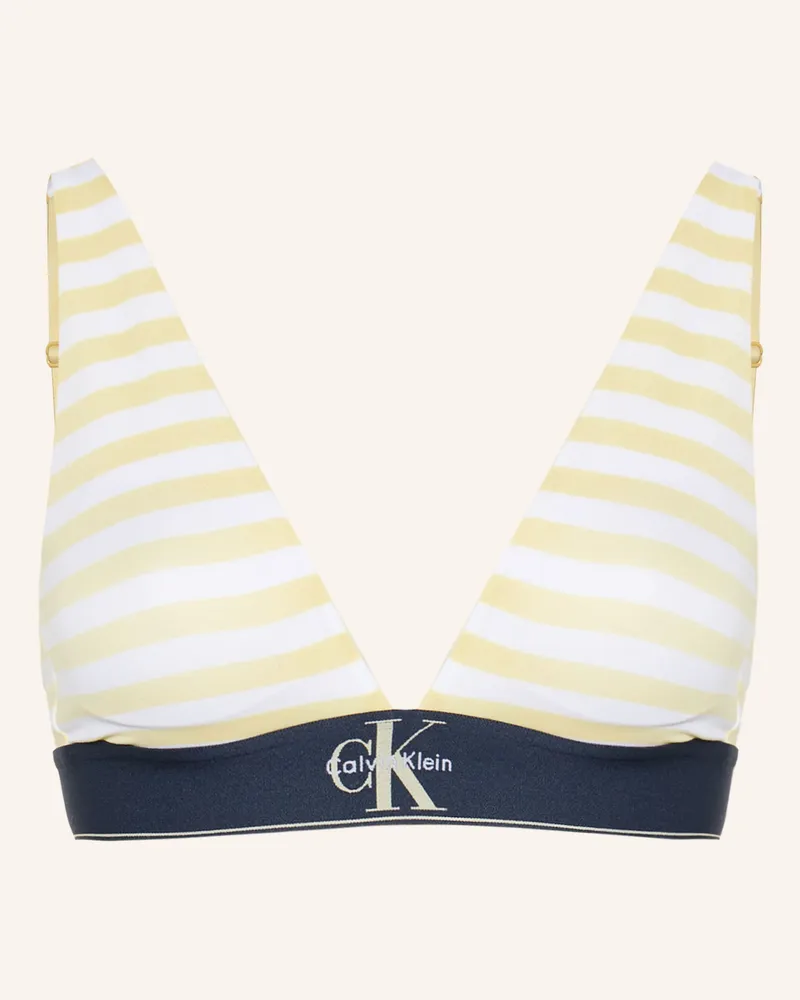 Calvin Klein Triangel-BH Hellgelb