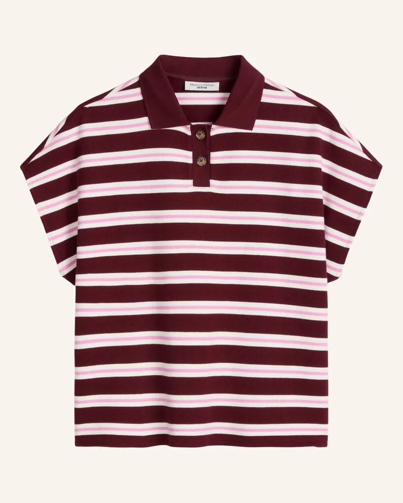 Marc O'Polo Poloshirt rot Dunkelrot