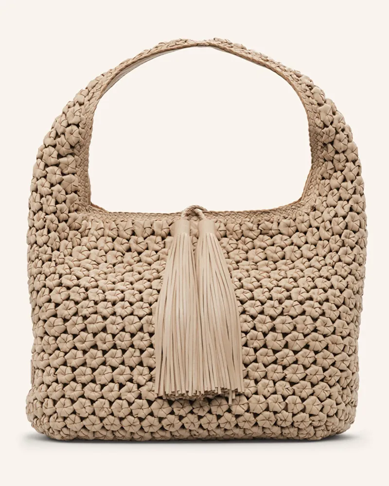 Lottusse Hobo-Tasche NOODBAG Beige