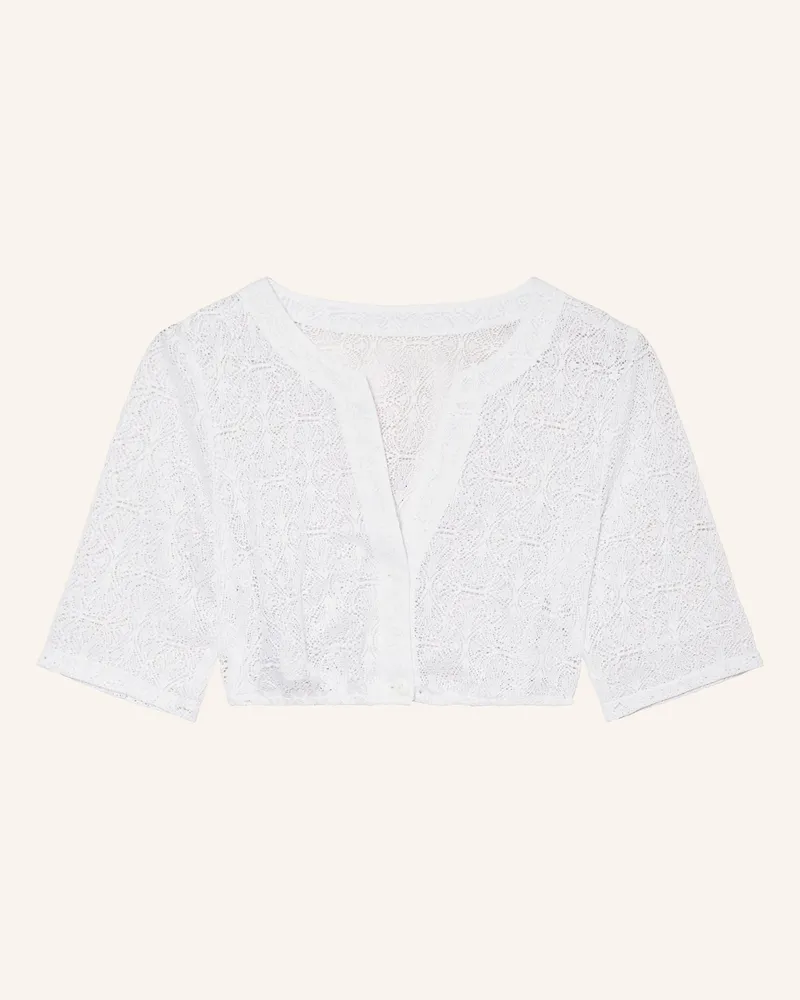 WALDORFF Dirndlbluse Aus Spitze weiss Weiss