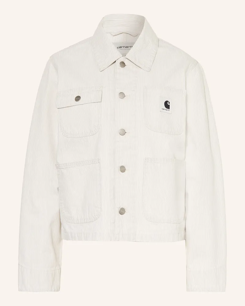 Carhartt WIP Jeansjacke Mercer Chore grau Ecru