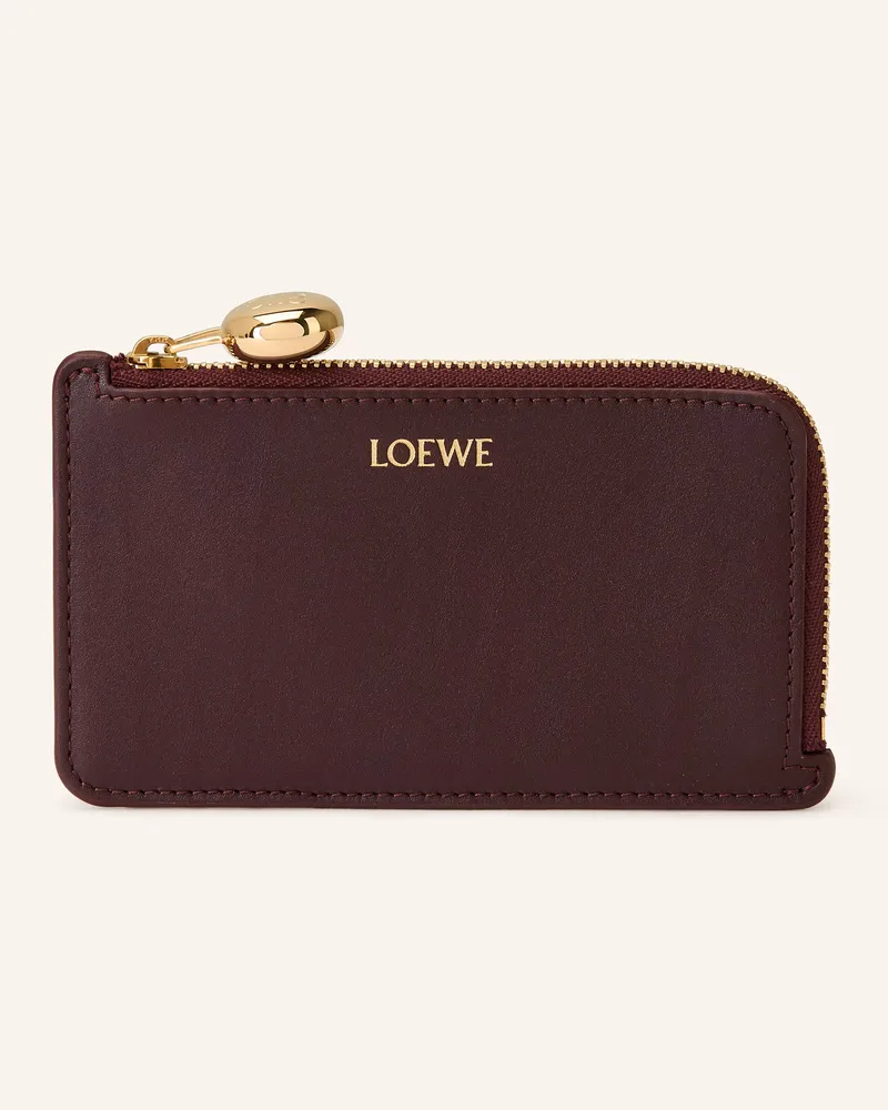 Loewe Kartenetui PEBBLE Dunkelrot