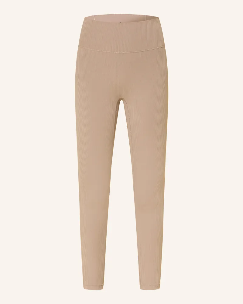 adidas Tights All Me Rib 7/8 Leggings braun Beige