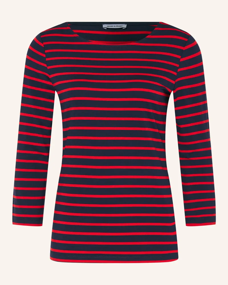 More & More Longsleeve Mit 3/4-Arm rot Dunkelblau