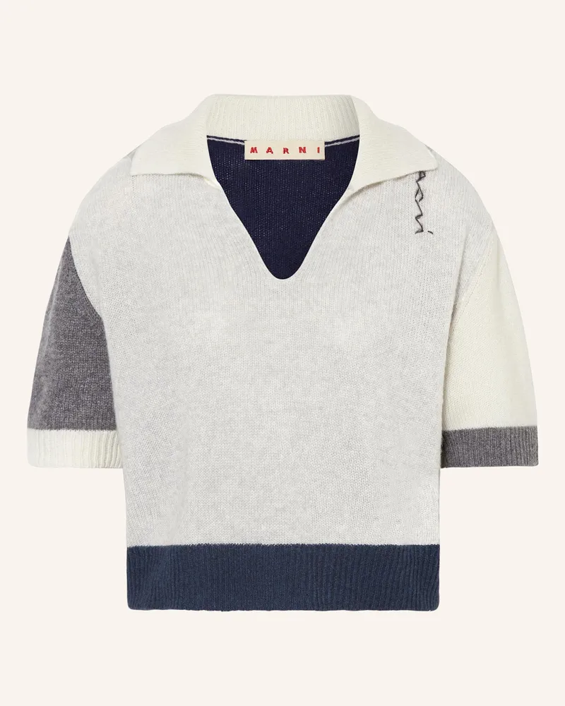 Marni Strickshirt aus Cashmere Hellgrau