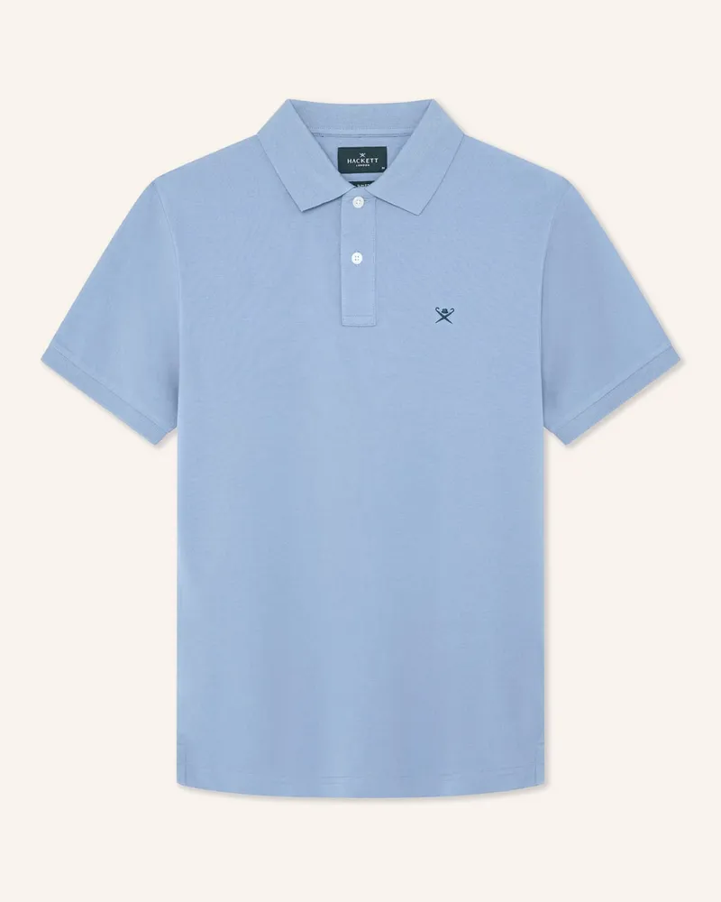 Hackett Piqué-Poloshirt Slim Fit Blau