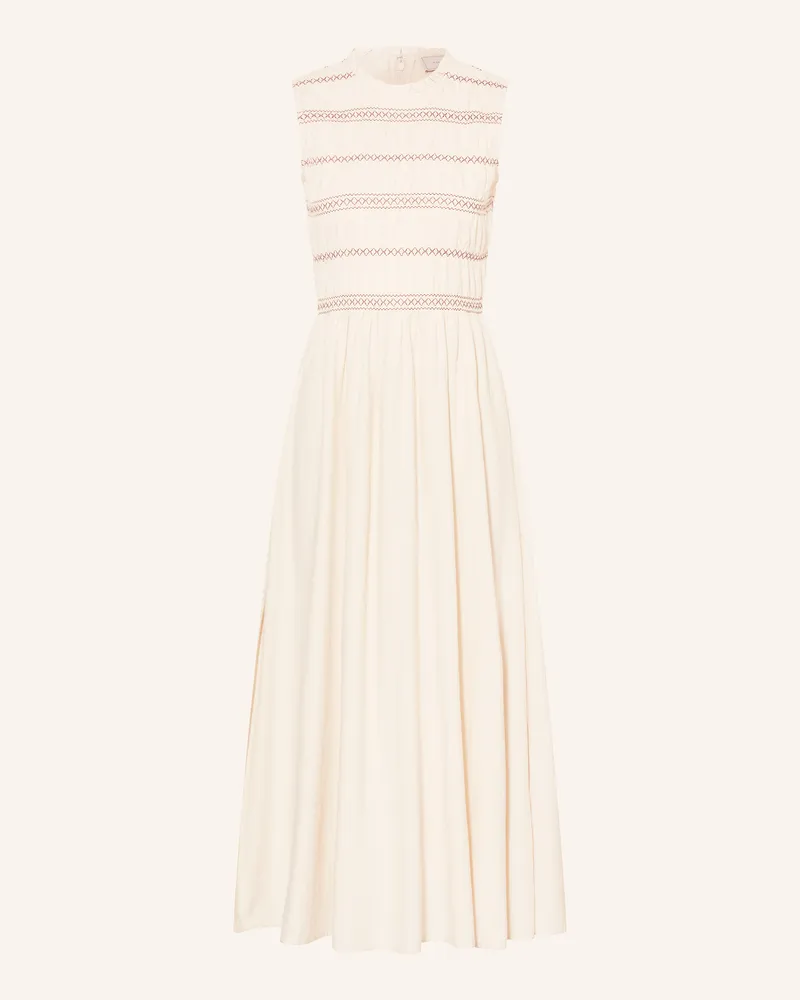 Neo Noir Kleid ATIKA mit Rüschen Ecru