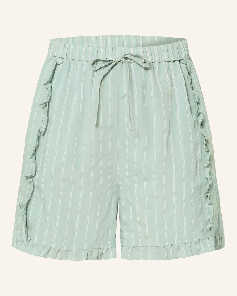 OH APRIL Shorts Vale Mit Rüschen gruen Hellblau