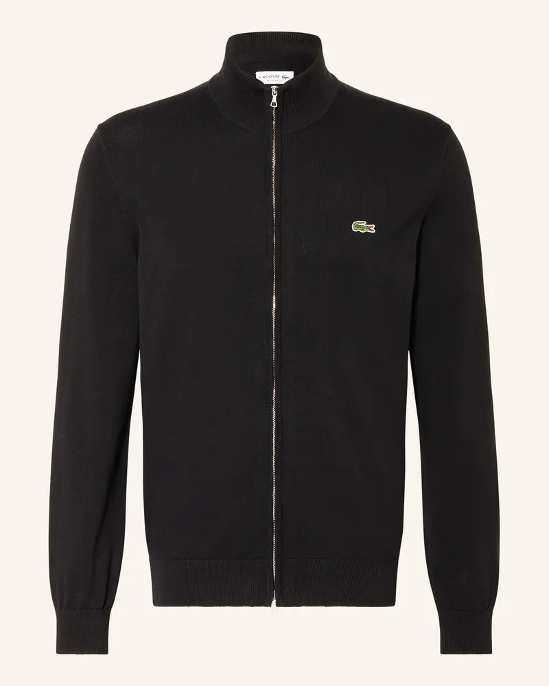 Lacoste Strickjacke schwarz Schwarz