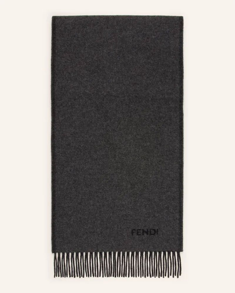 Fendi Cashmere-Schal schwarz Dunkelgrau