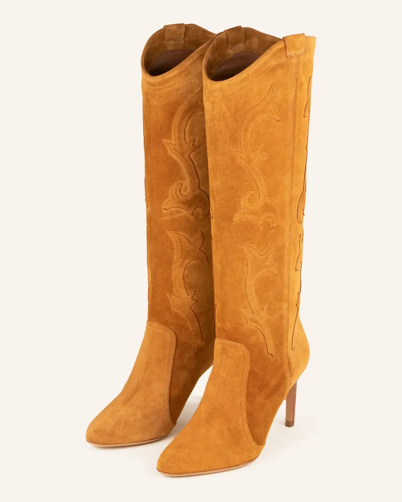 ba&sh Stiefel Caitlin braun Cognac