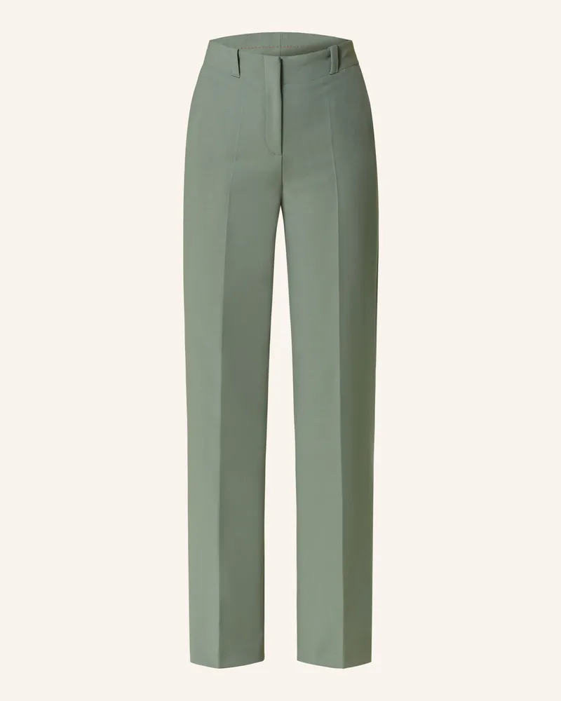 HUGO BOSS Marlenehose Hulana gruen Dunkelgrün