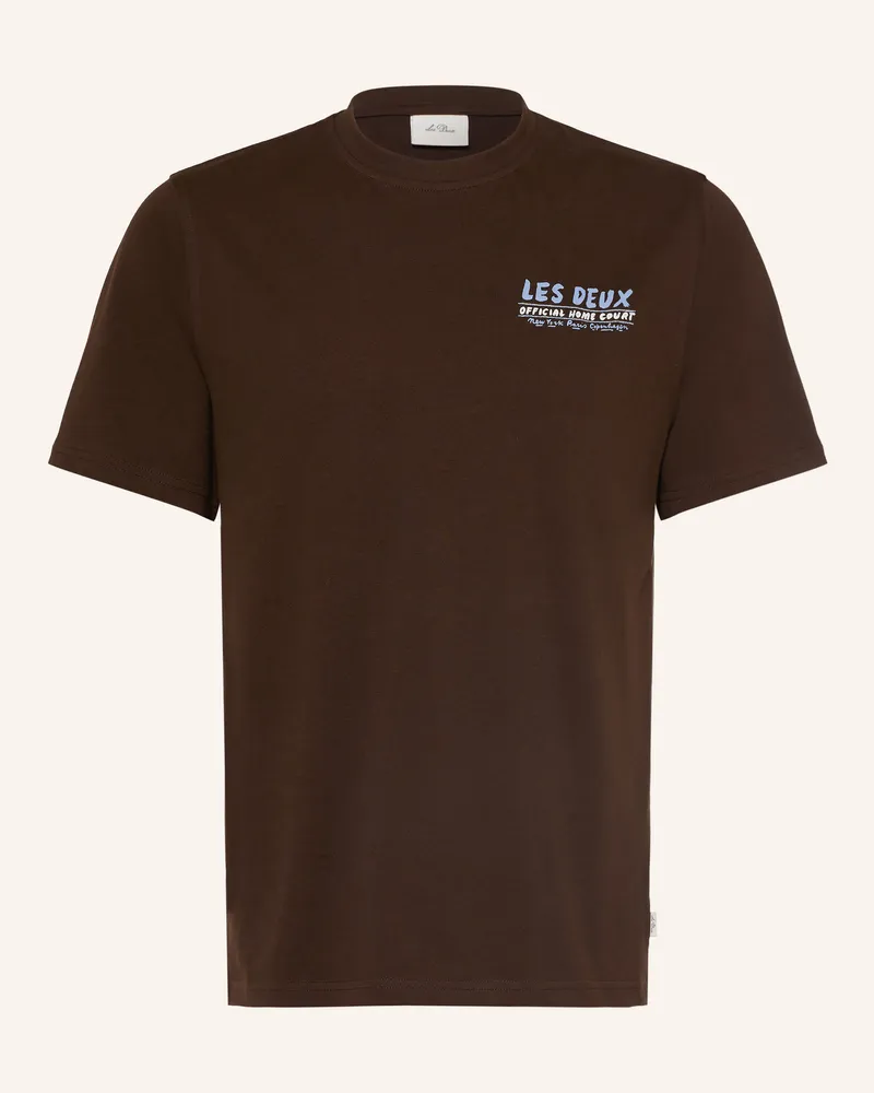 LES DEUX T-Shirt braun Dunkelbraun