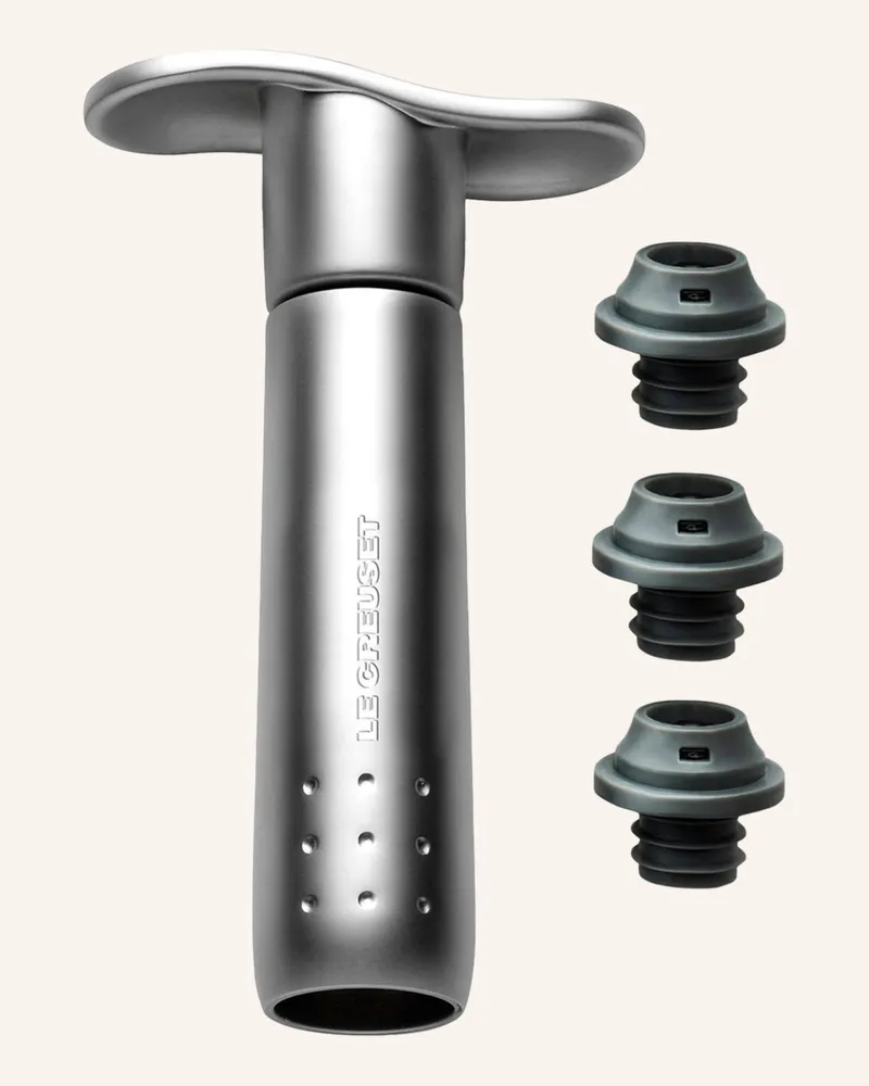 Le Creuset Weinpumpe silber Silber