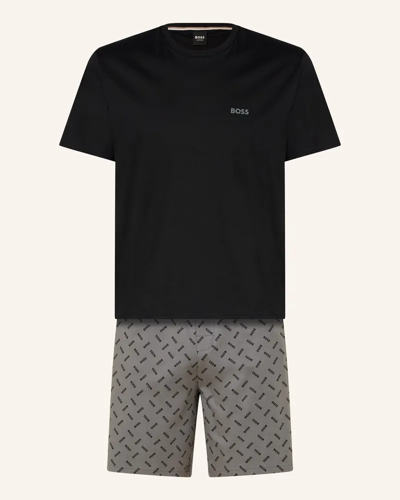 HUGO BOSS Schlafanzug RELAX Schwarz