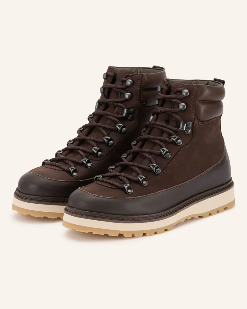 Mono Schnürboots braun Dunkelbraun