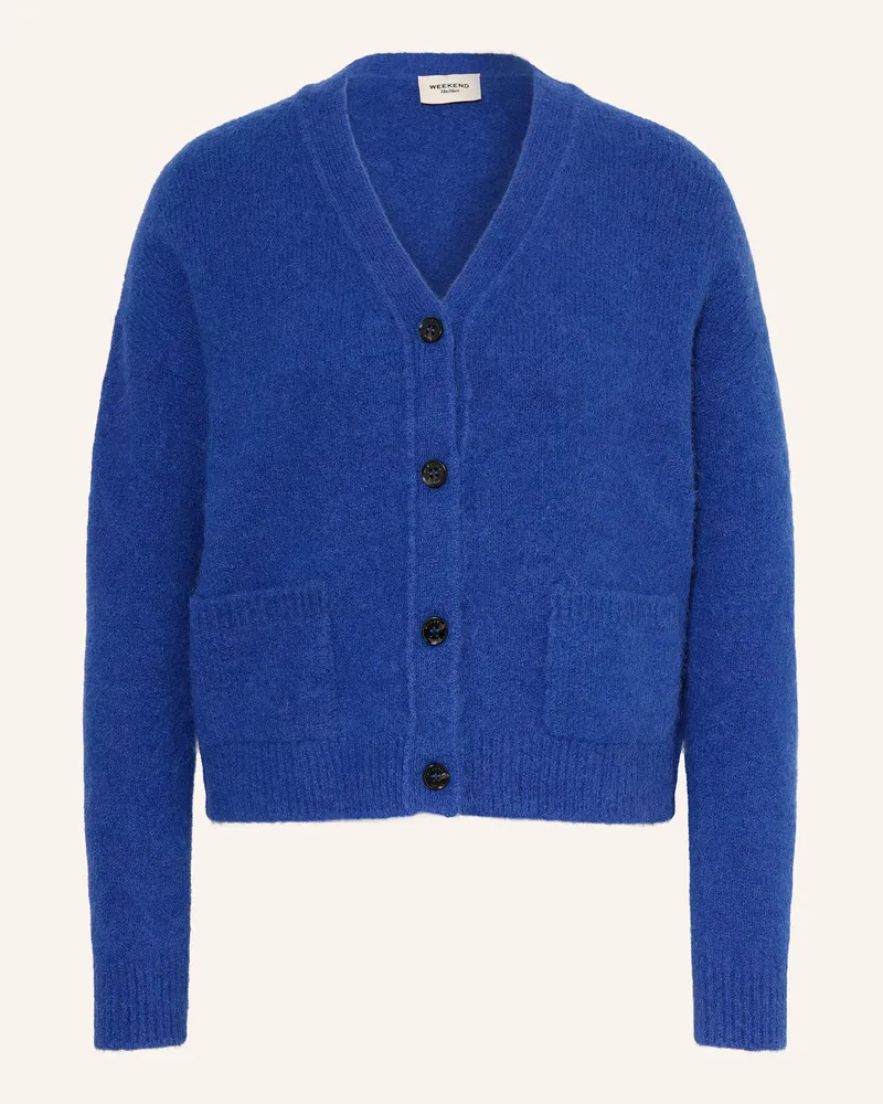 Max Mara Strickjacke Gettata Mit Alpaka blau Blau