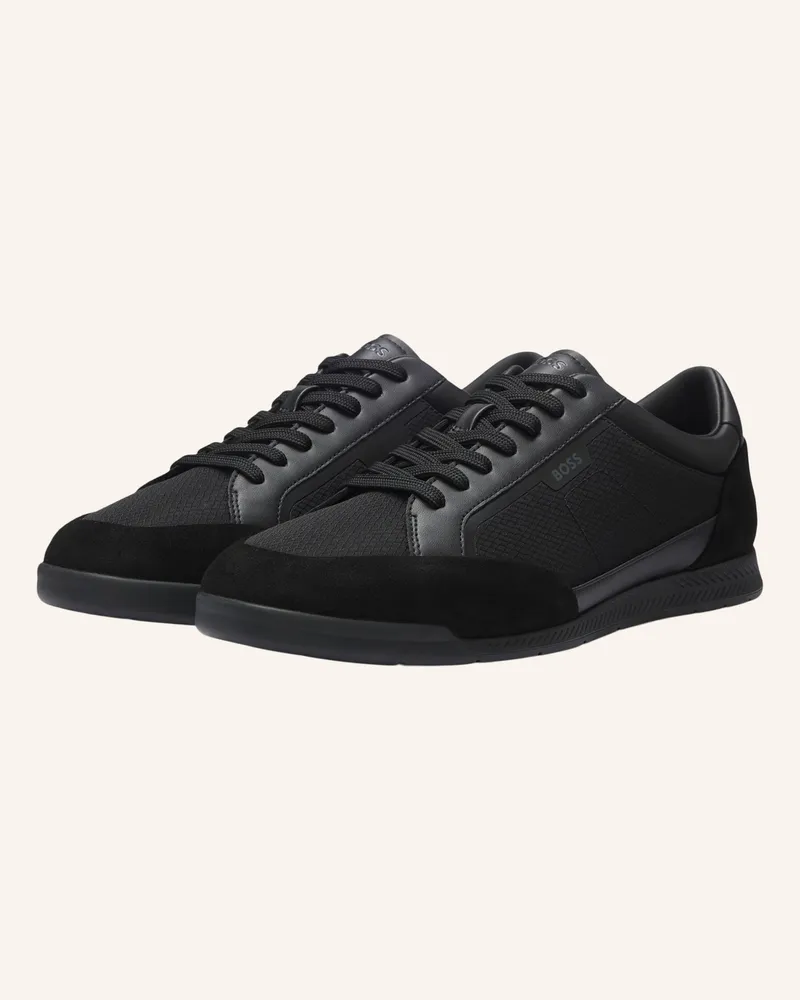 HUGO BOSS Sneaker Nitan_Lowp_Mirspu schwarz Schwarz