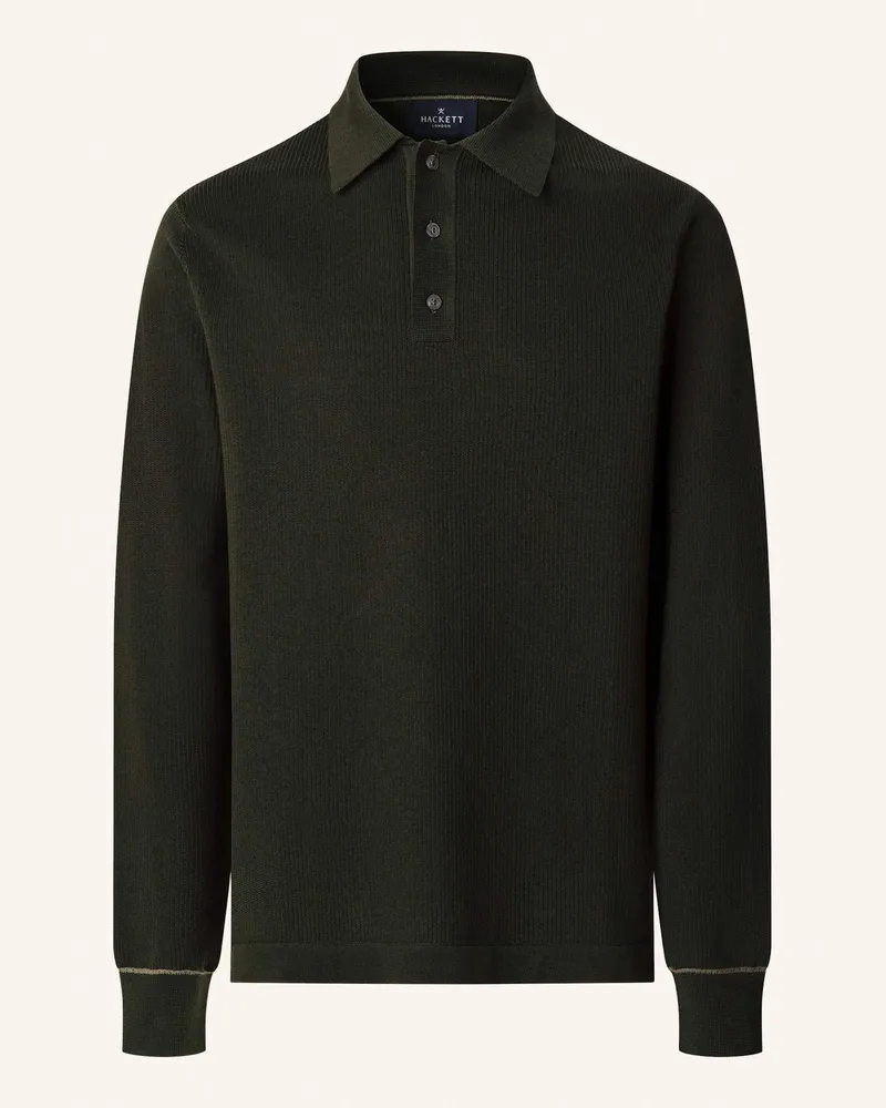 Hackett Poloshirt TEXTURED KNIT LS POLO Grün