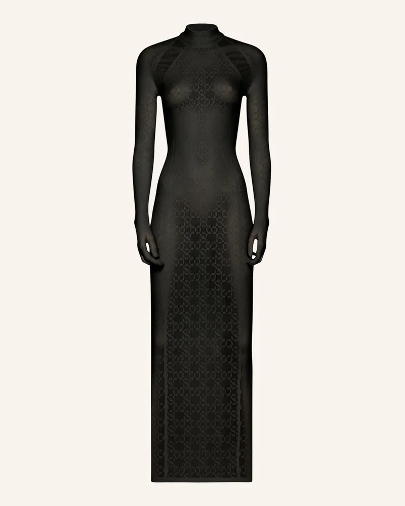 Wolford Kleid INTRICATE SHEER PATTERN DRESS Schwarz