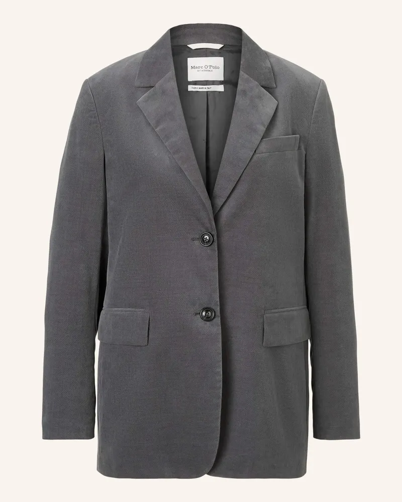 Marc O'Polo Samtblazer Dunkelgrau