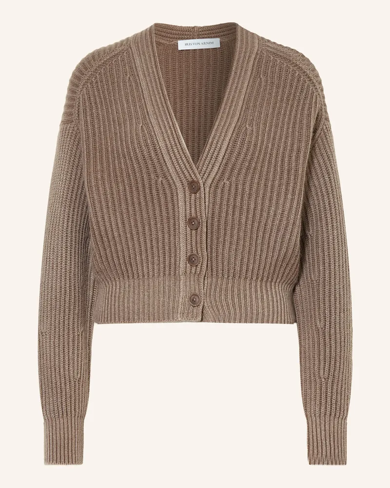 Iris von Arnim Strickjacke Palora Aus Cashmere beige Taupe