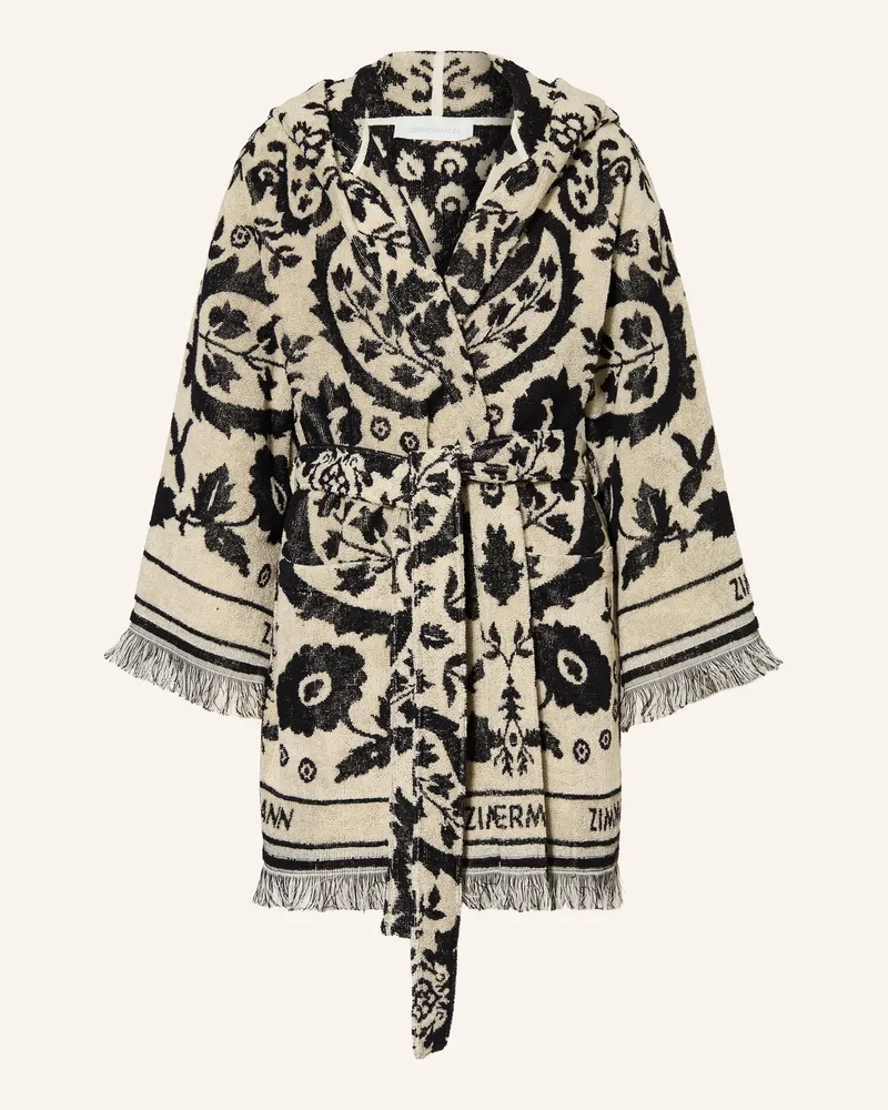 Zimmermann Cape Wanderlust schwarz Creme