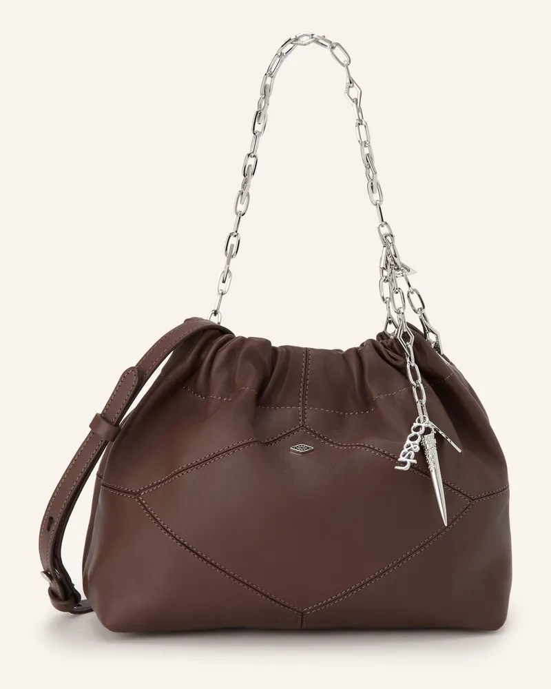 ba&sh Handtasche June Mini braun Dunkelbraun