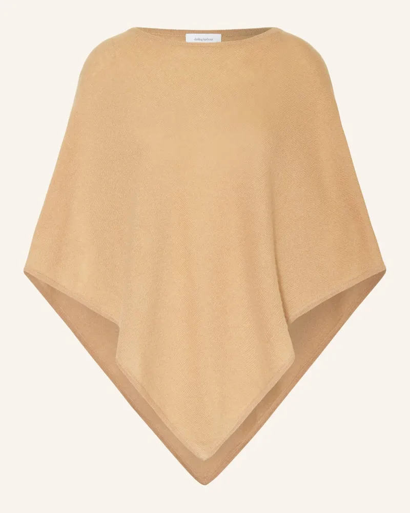 Darling Harbour Cashmere-Poncho Braun