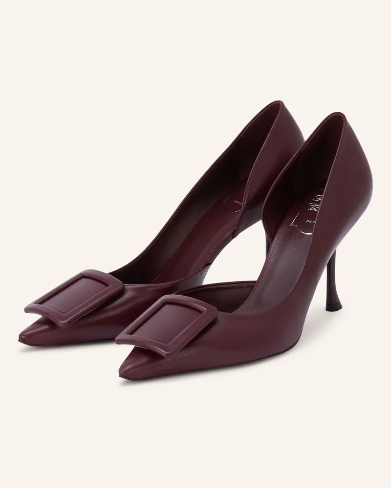 Roger Vivier Pumps braun Dunkelrot