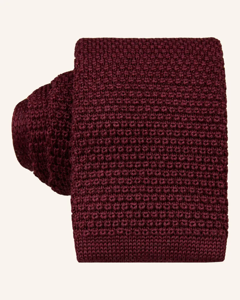 Blick Strick-Krawatte HANSEAT Dunkelrot