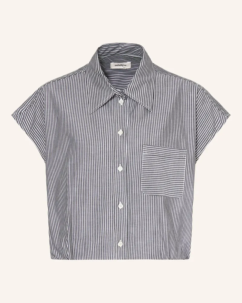 ottod’Ame Hemdbluse beige Dunkelblau