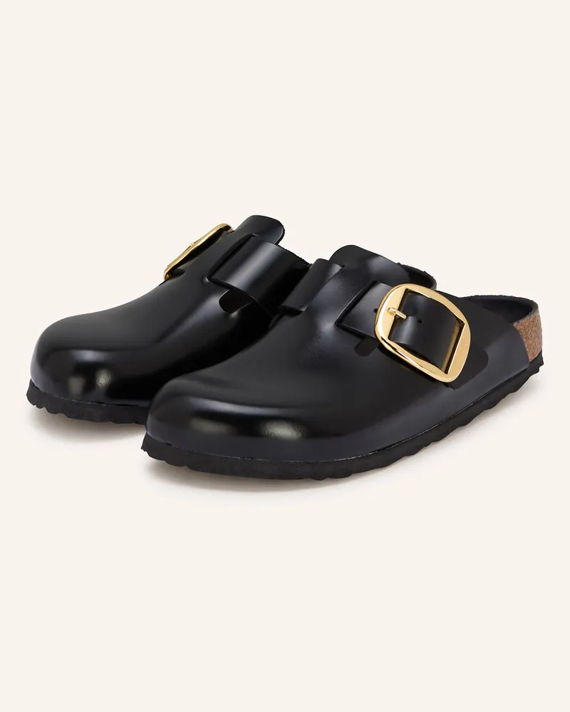 Birkenstock Mules BOSTON BIG BUCKLE Schwarz