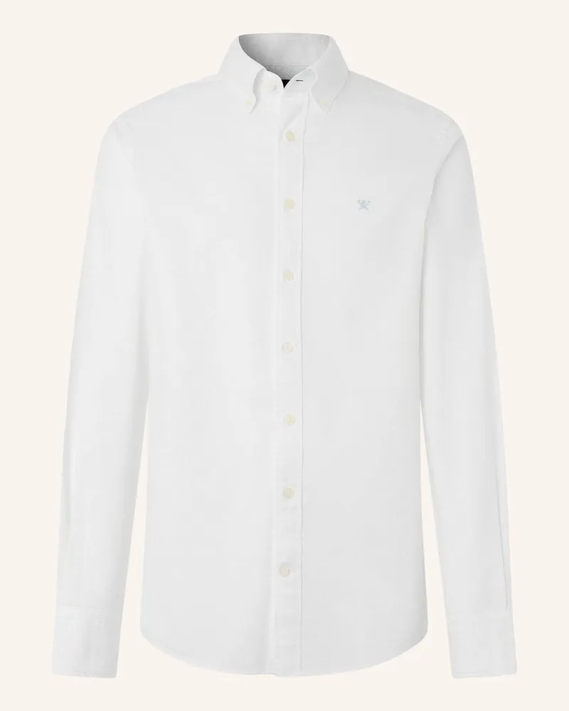 Hackett Freizeithemd Ess Gmt Dyed Oxford weiss Weiss