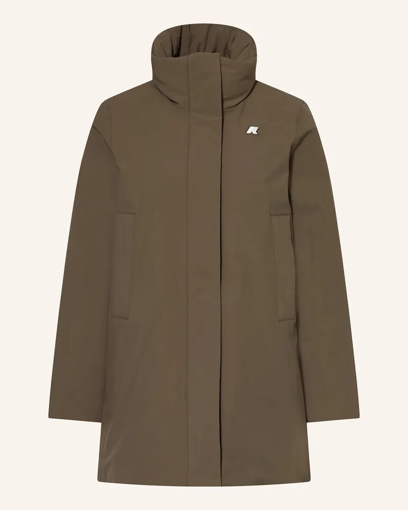 K-Way Mantel Marla braun Oliv