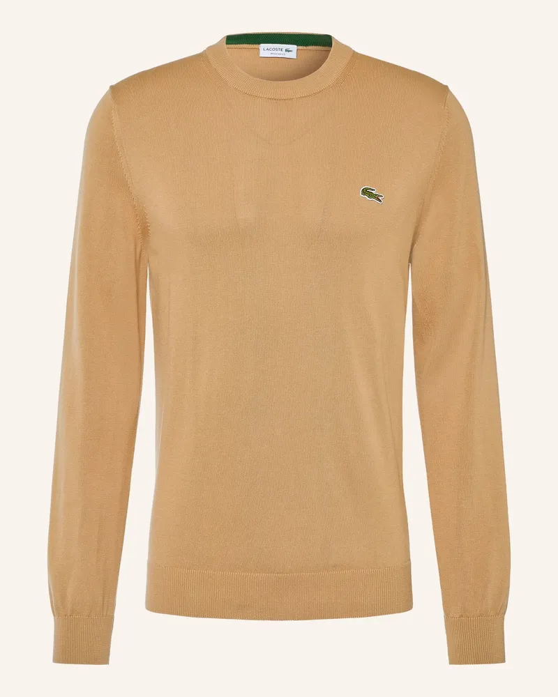 Lacoste Pullover braun Hellbraun