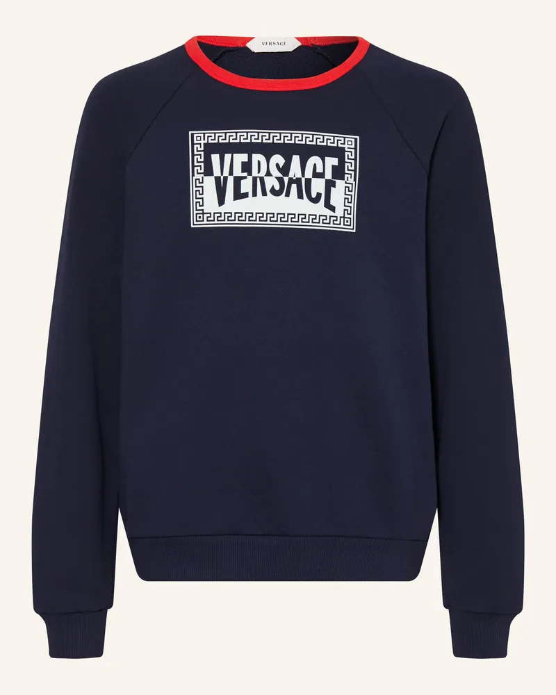 Versace Sweatshirt blau Dunkelblau