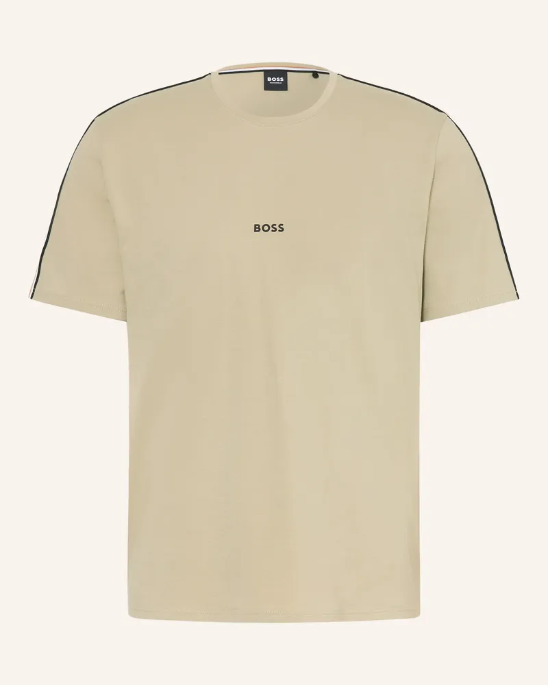 HUGO BOSS Schlafshirt gruen Hellgrün