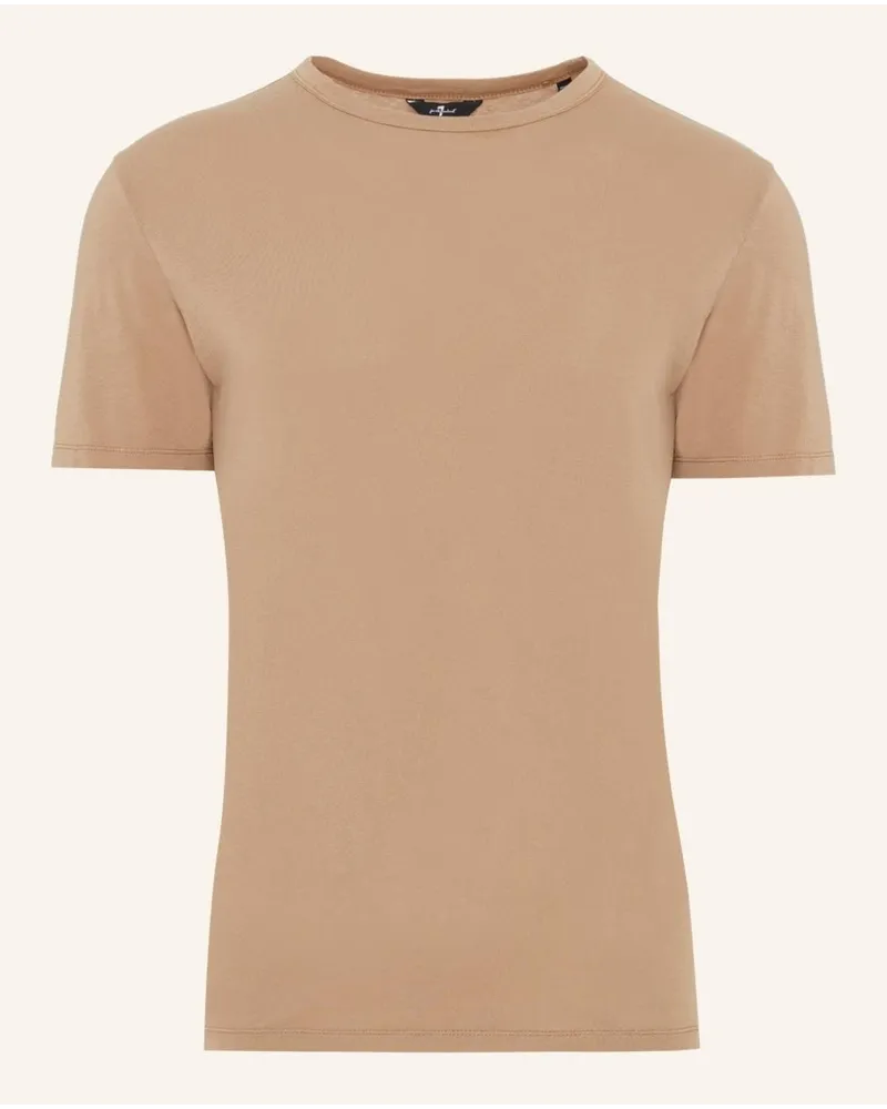7 for all mankind FEATHERWEIGHT TEE Beige