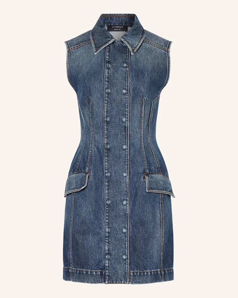 SPORTMAX Jeanskleid Carabo blau 005