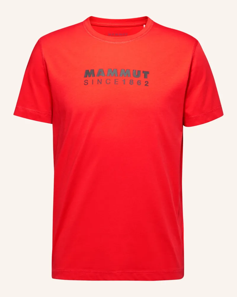Mammut T-Shirt Core Logo rot Rot