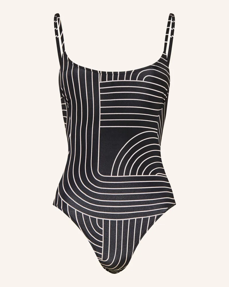 watercult Badeanzug Line Set schwarz Schwarz