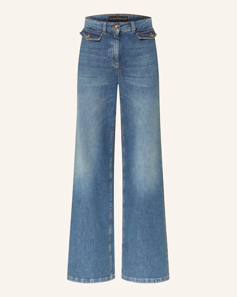 Luisa Cerano Wide Leg Jeans blau 254