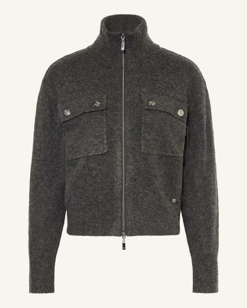 monari Strickjacke grau Dunkelgrau