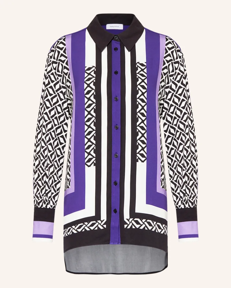 Darling Harbour Hemdbluse weiss Helllila