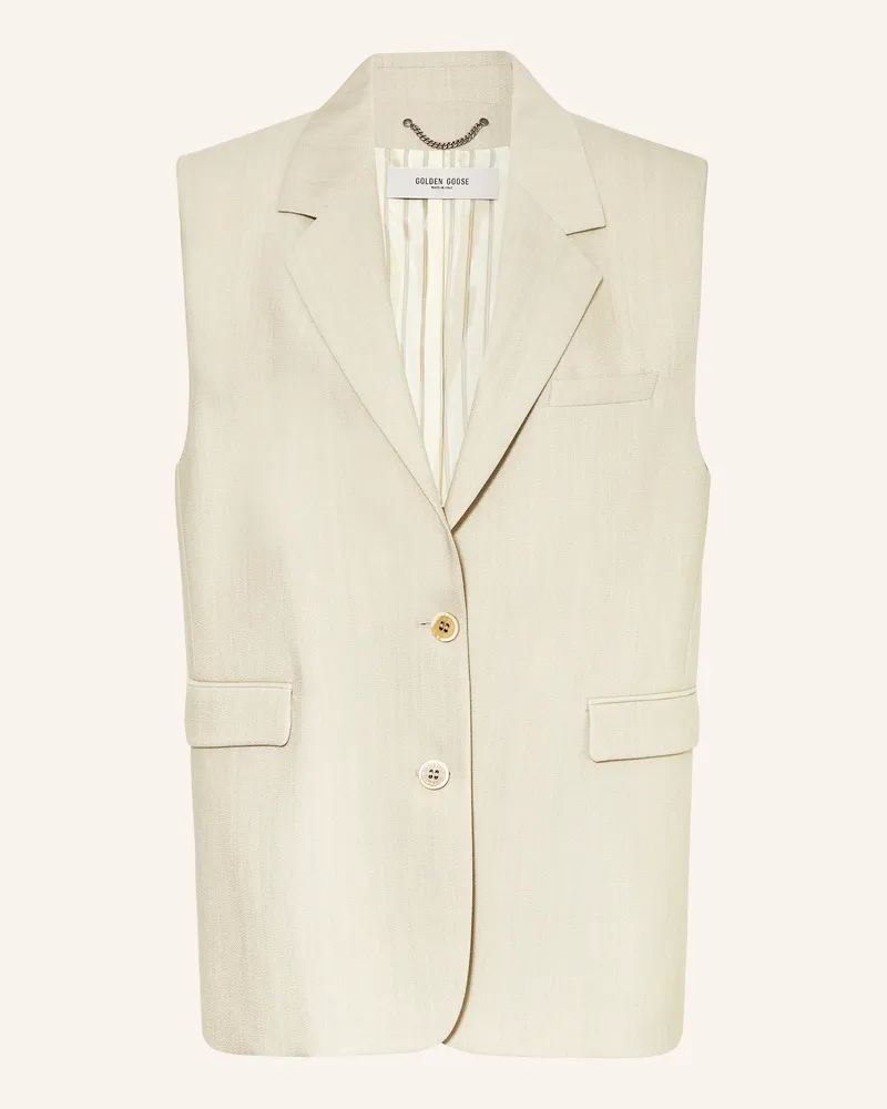 Golden Goose Blazerweste Journey beige Hellbraun